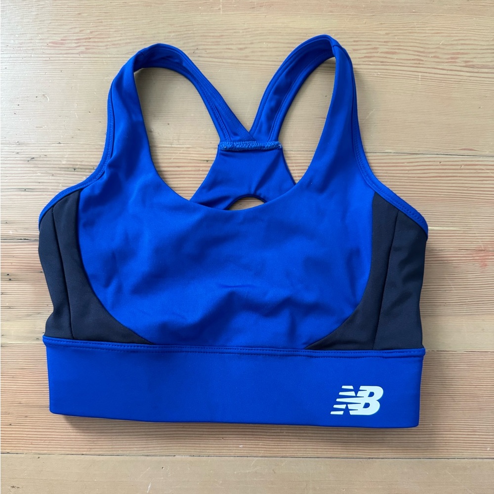 Blue new balance sports bra size XS
